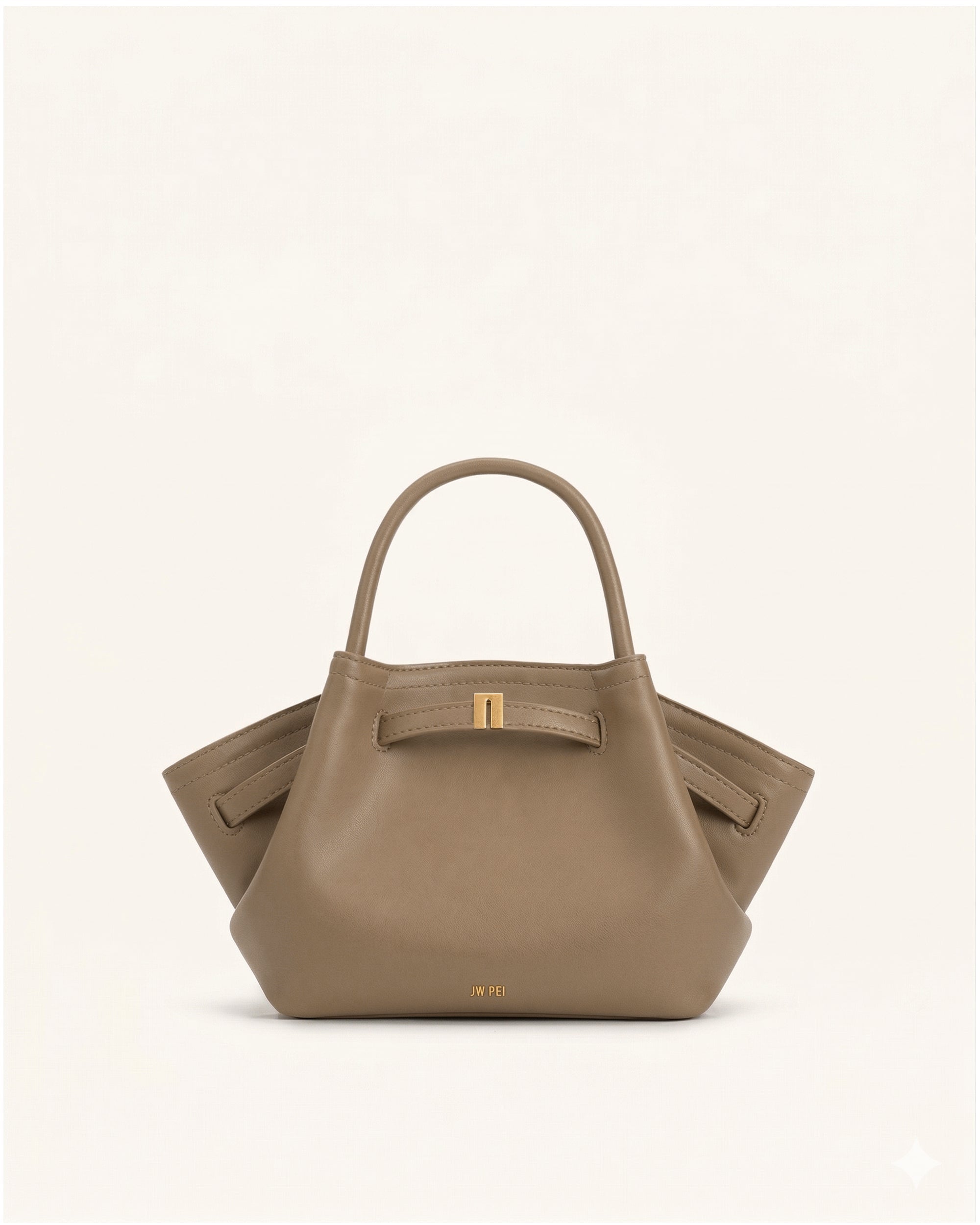 Mini sac cabas Hana - Brun grisâtre
