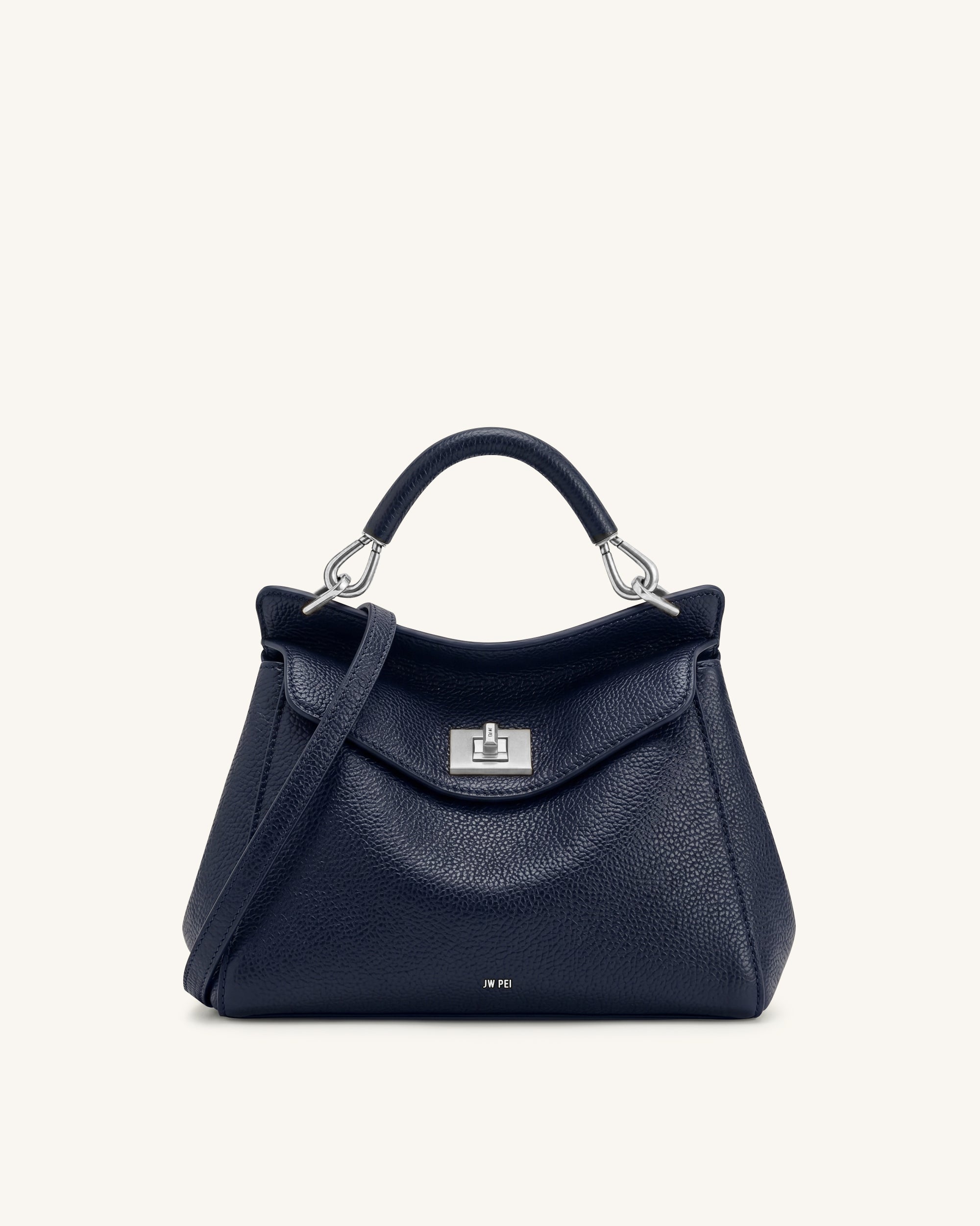 Lucia Sac à main classique à poignée supérieure - Bleu marine