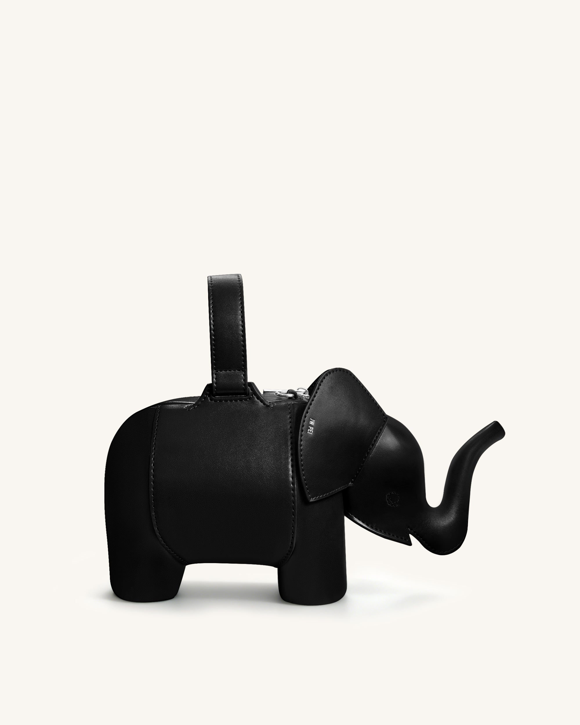 Claire Sac à main en forme d'éléphant - Noir