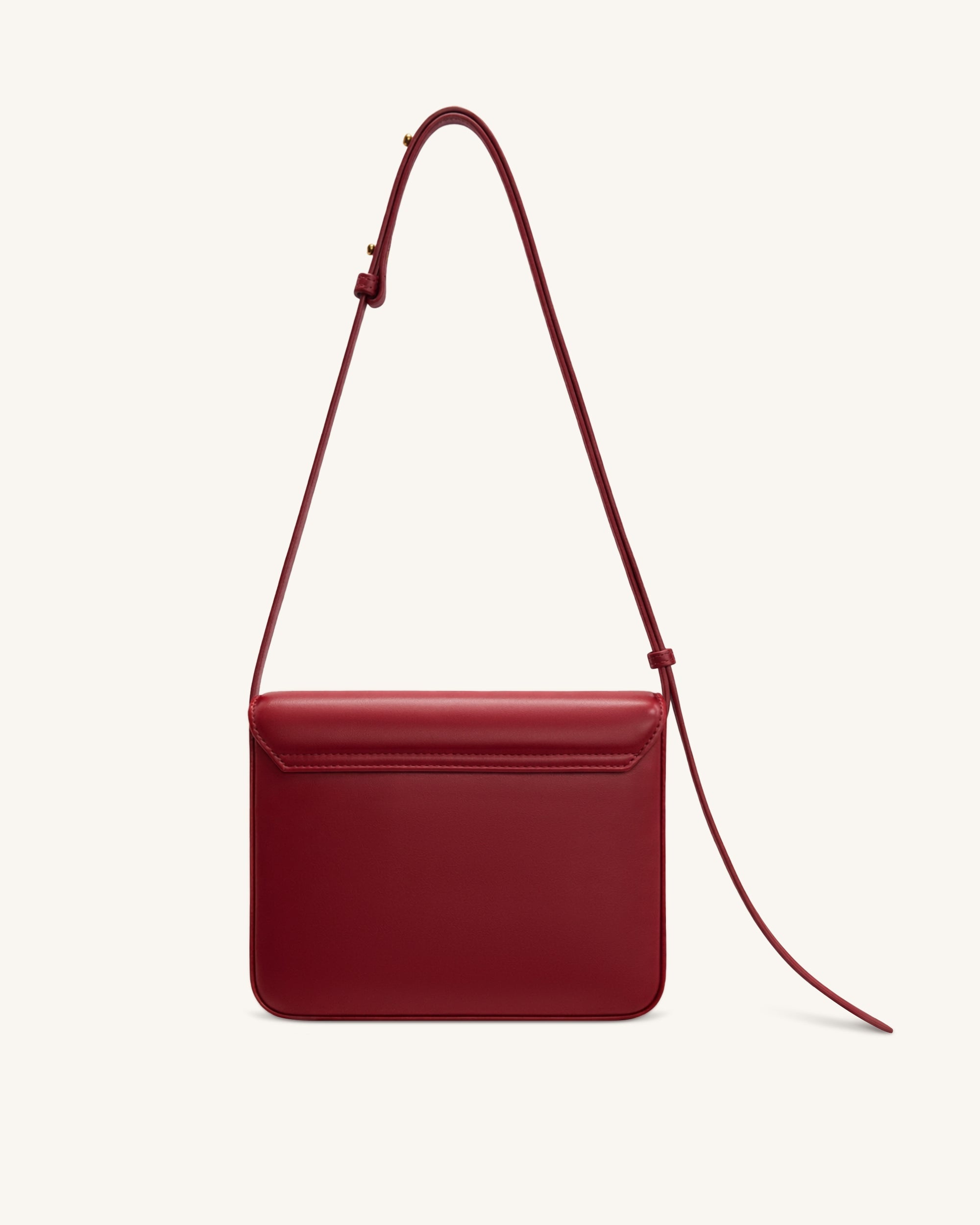 Evania Sac porté épaule à fermoir - Rouge