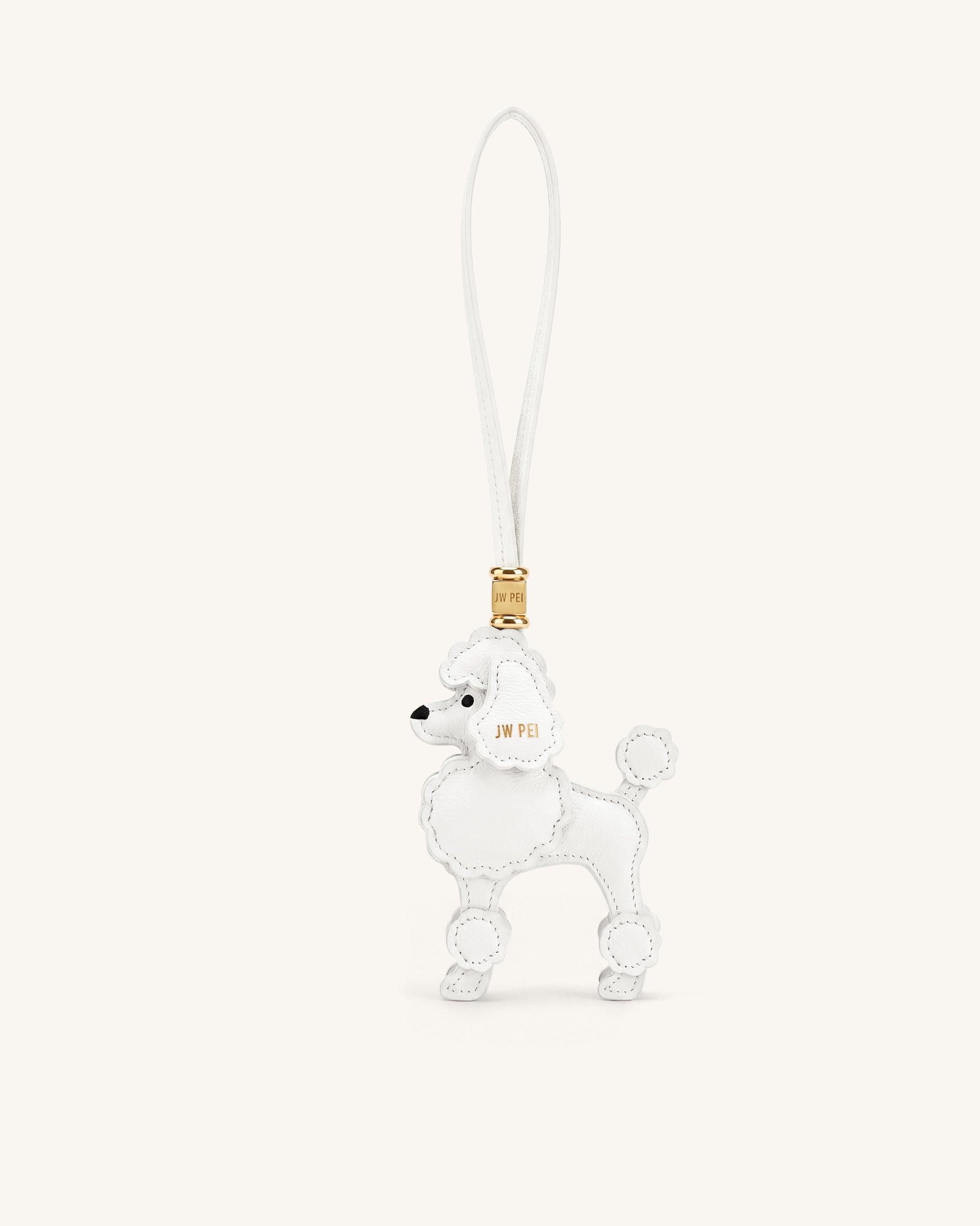 Bijou de sac Caniche - Blanc