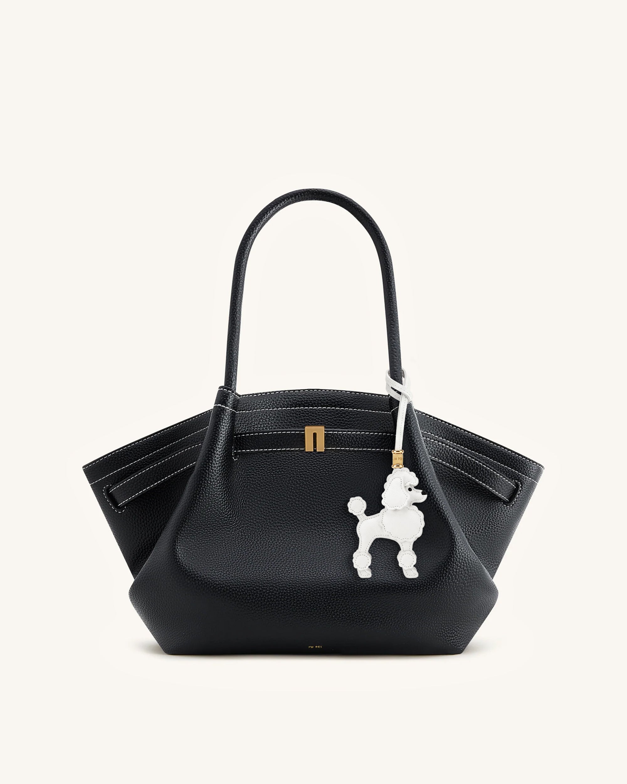 Bijou de sac Caniche - Blanc