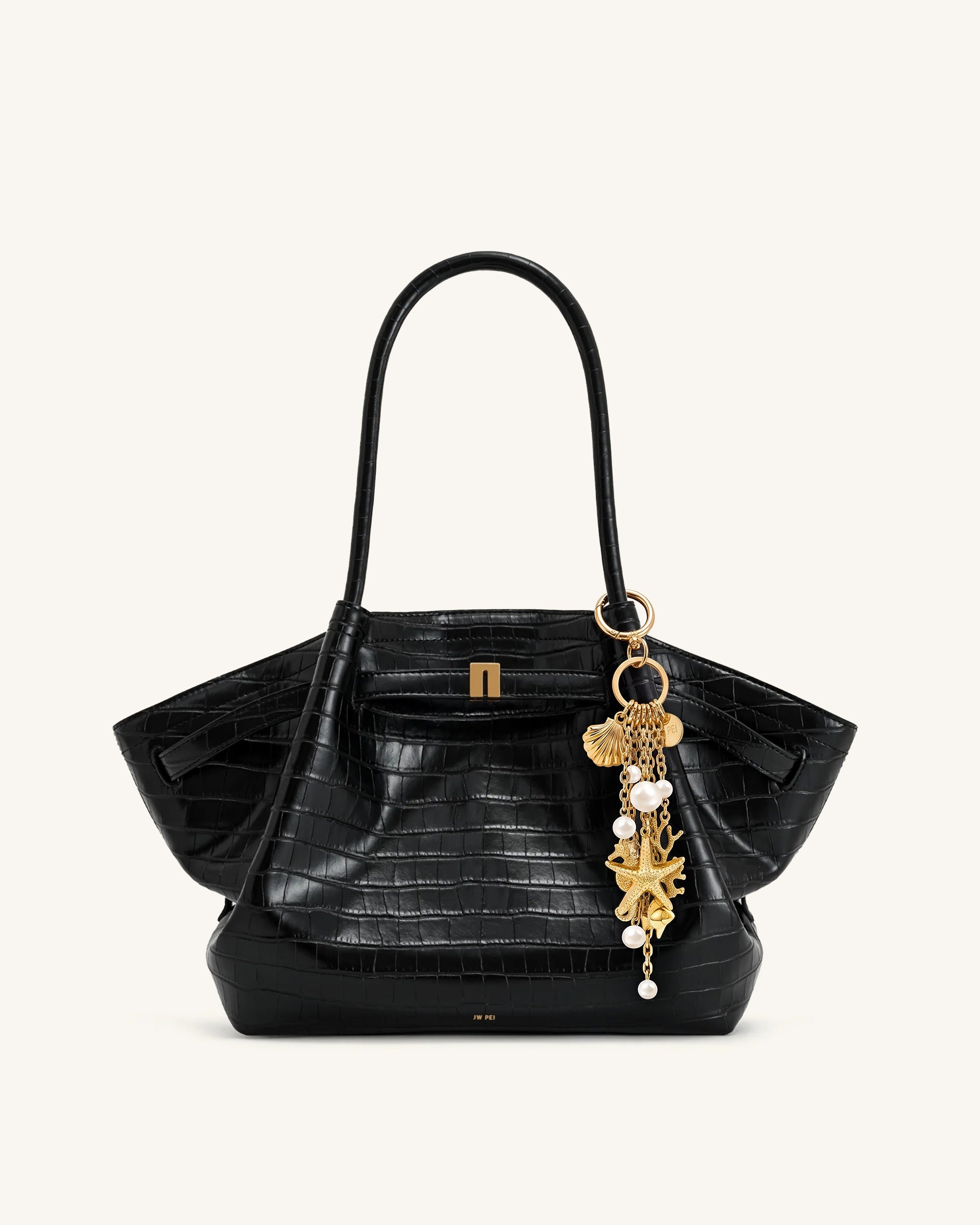 Breloque sac fausse perle Ocean Creature - Doré