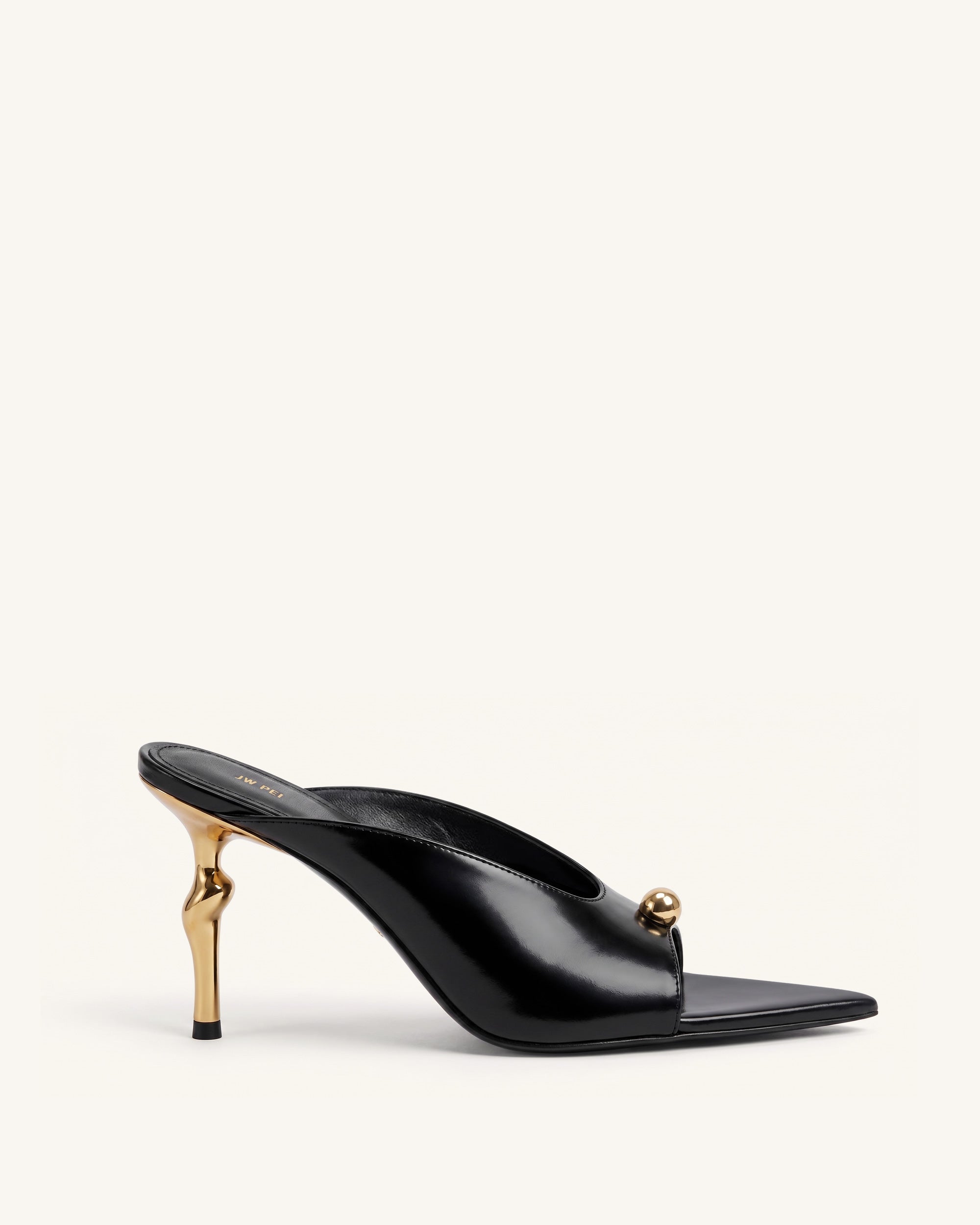 Noemi Mules à talons à bout pointu - Noir