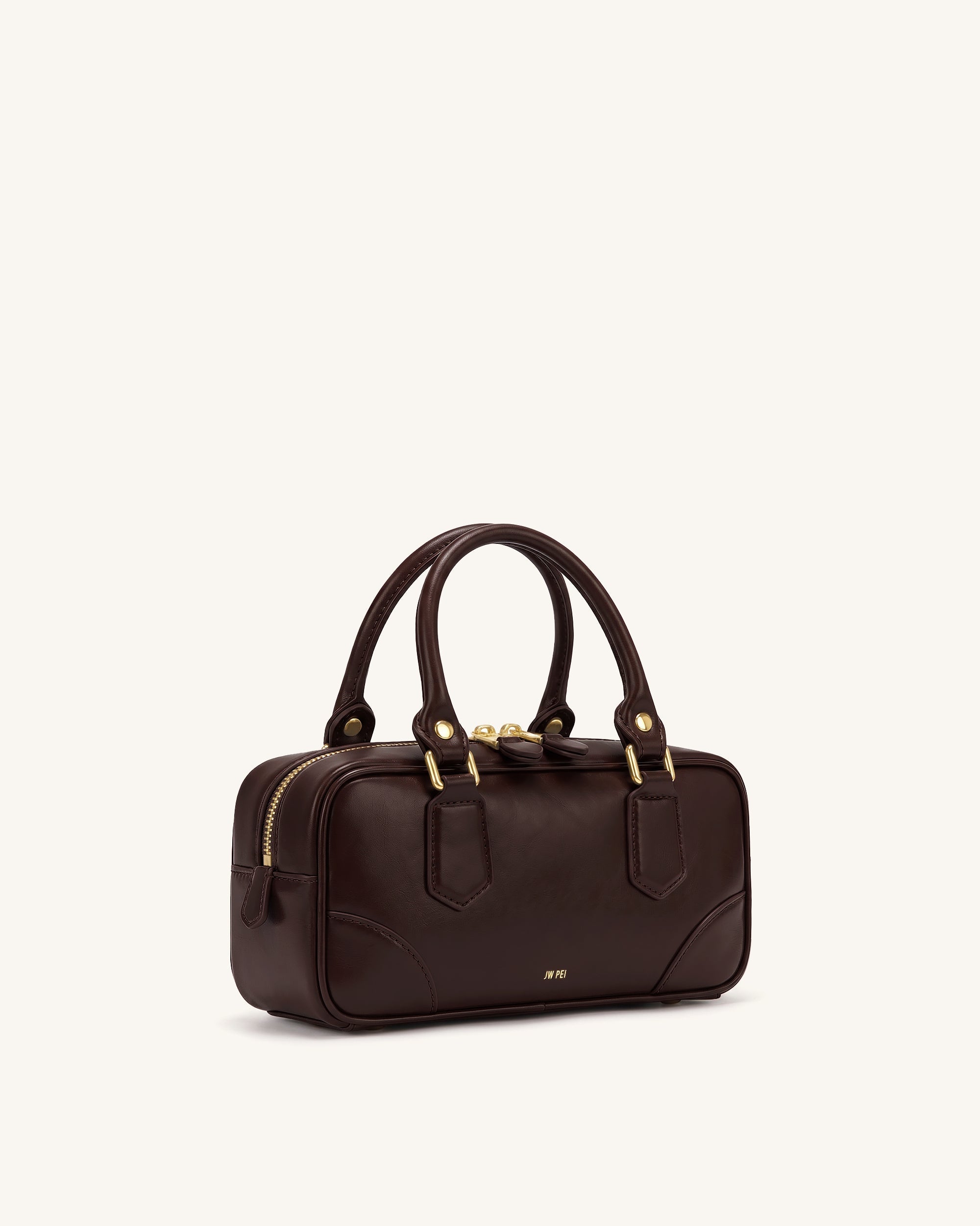 Odette Sac Boston à poignée supérieure - Marron foncé