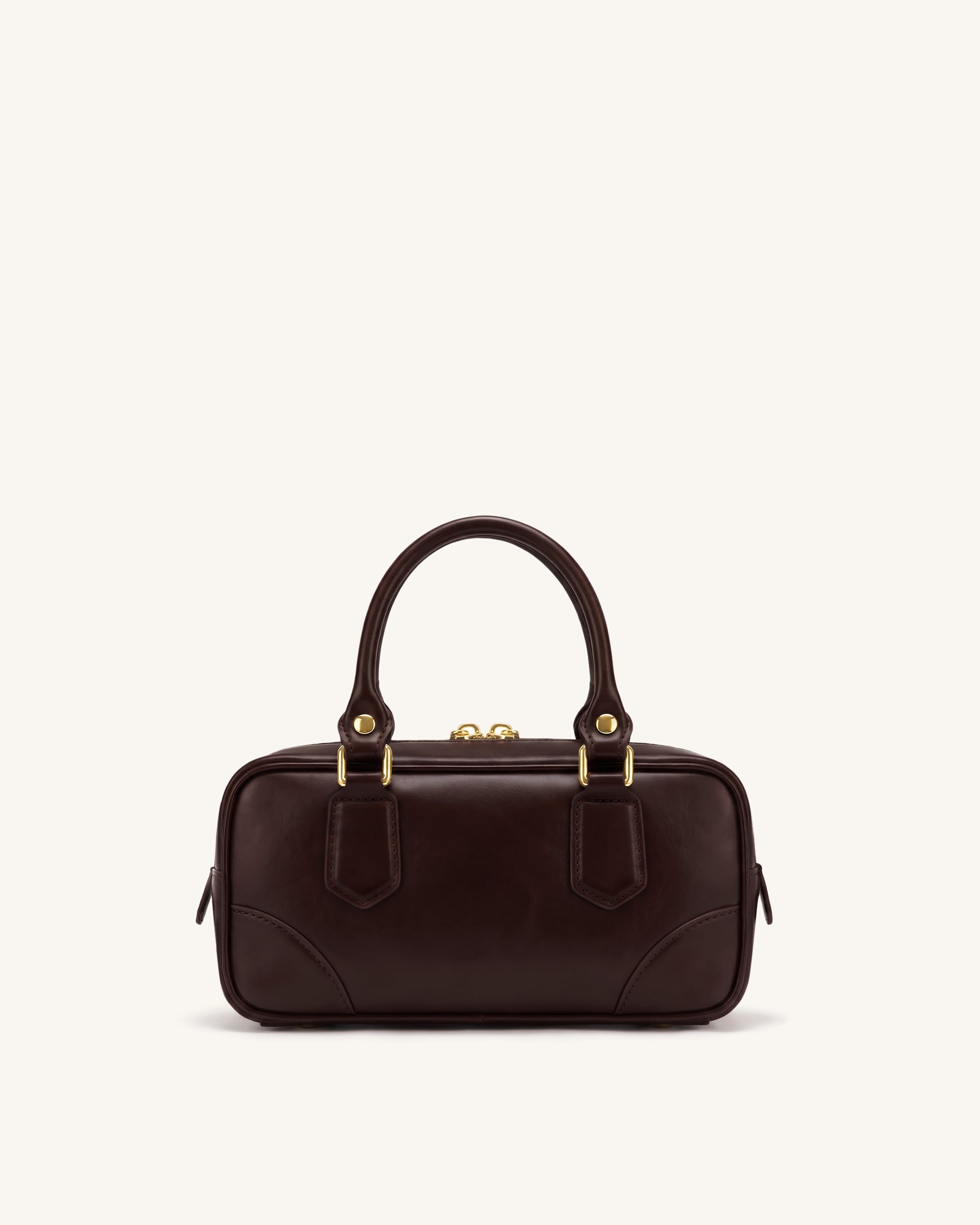 Odette Sac Boston à poignée supérieure - Marron foncé