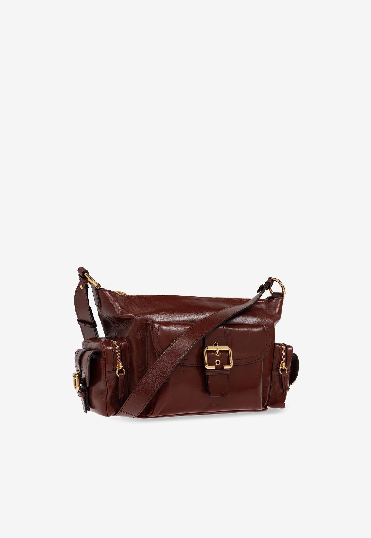 Brillant en Cuir Sac Appareil Photo