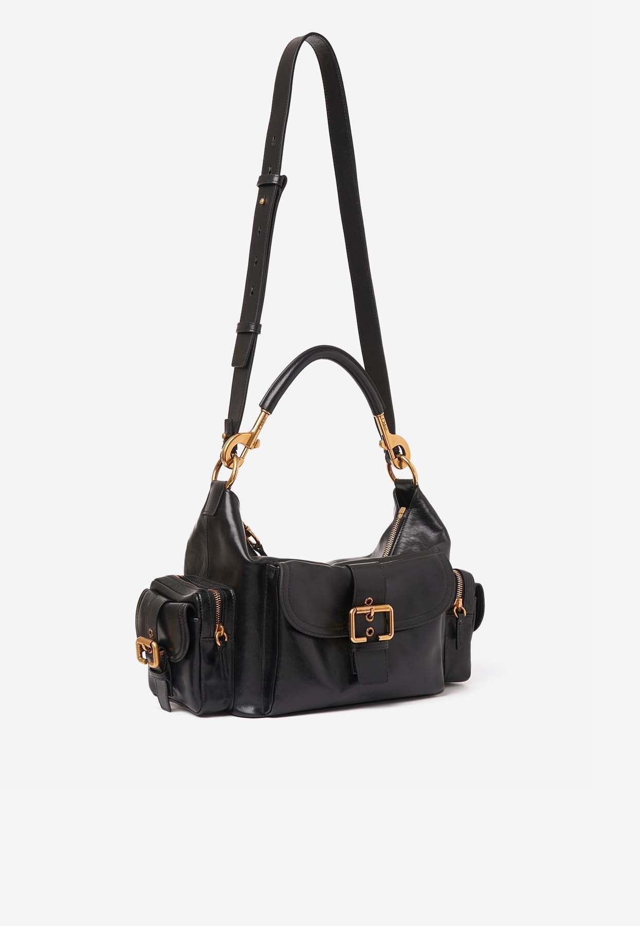 Sac Porté Épaule en Brillant en Cuir