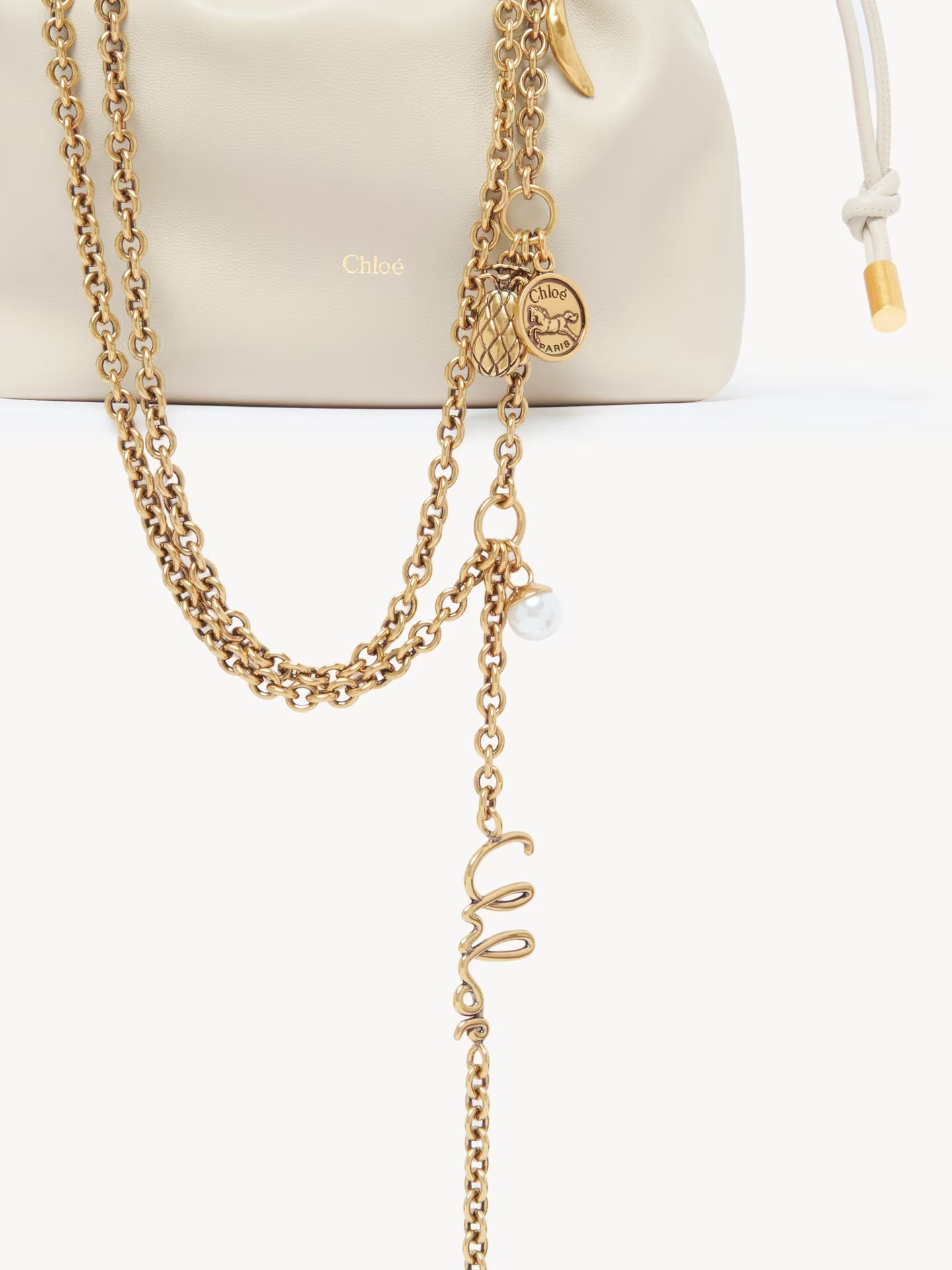 SAC PORTÉ ÉPAULE CHLOÉ ICONS EN CUIR LISSE
