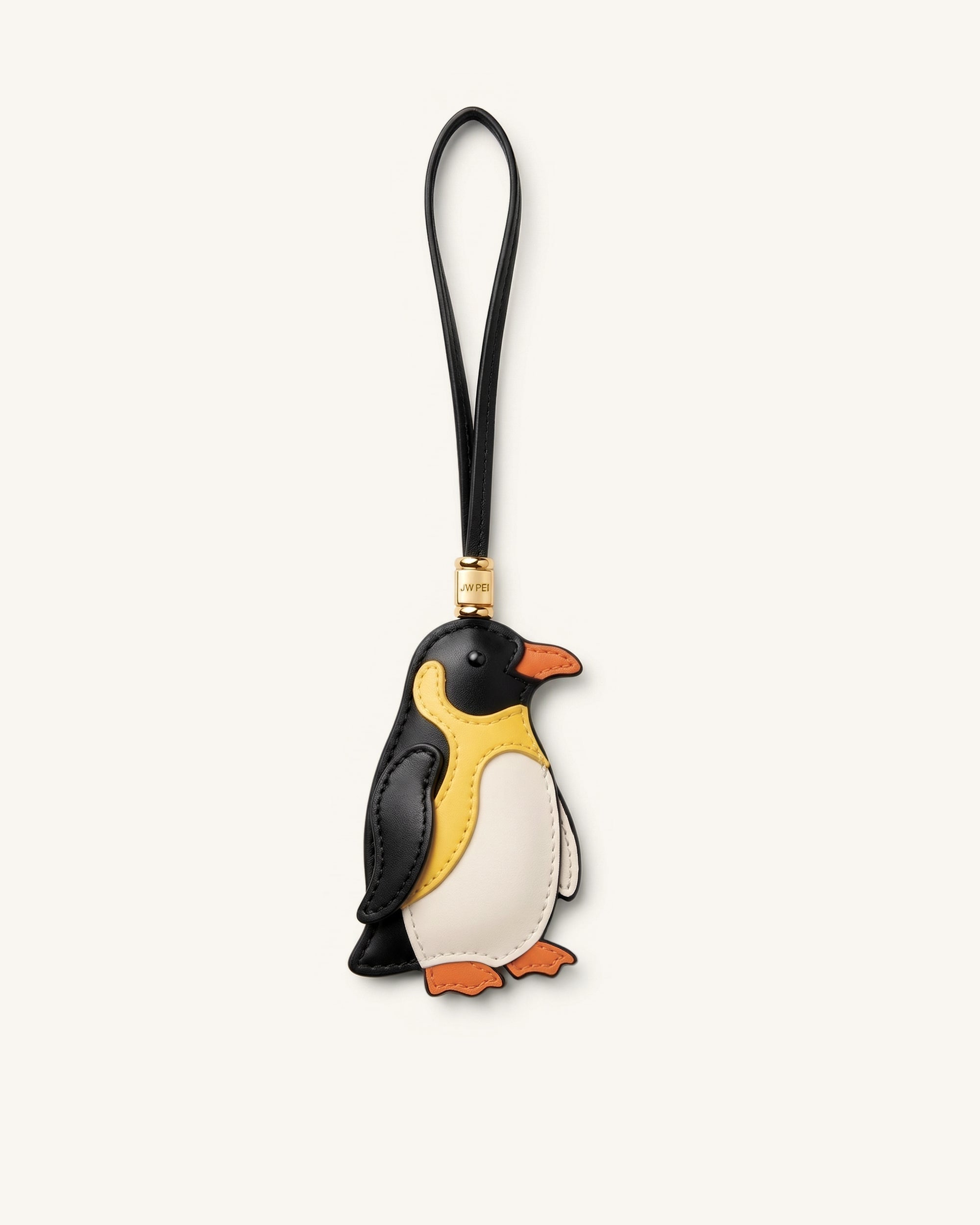 Breloque sac pingouin - Noir multicolore