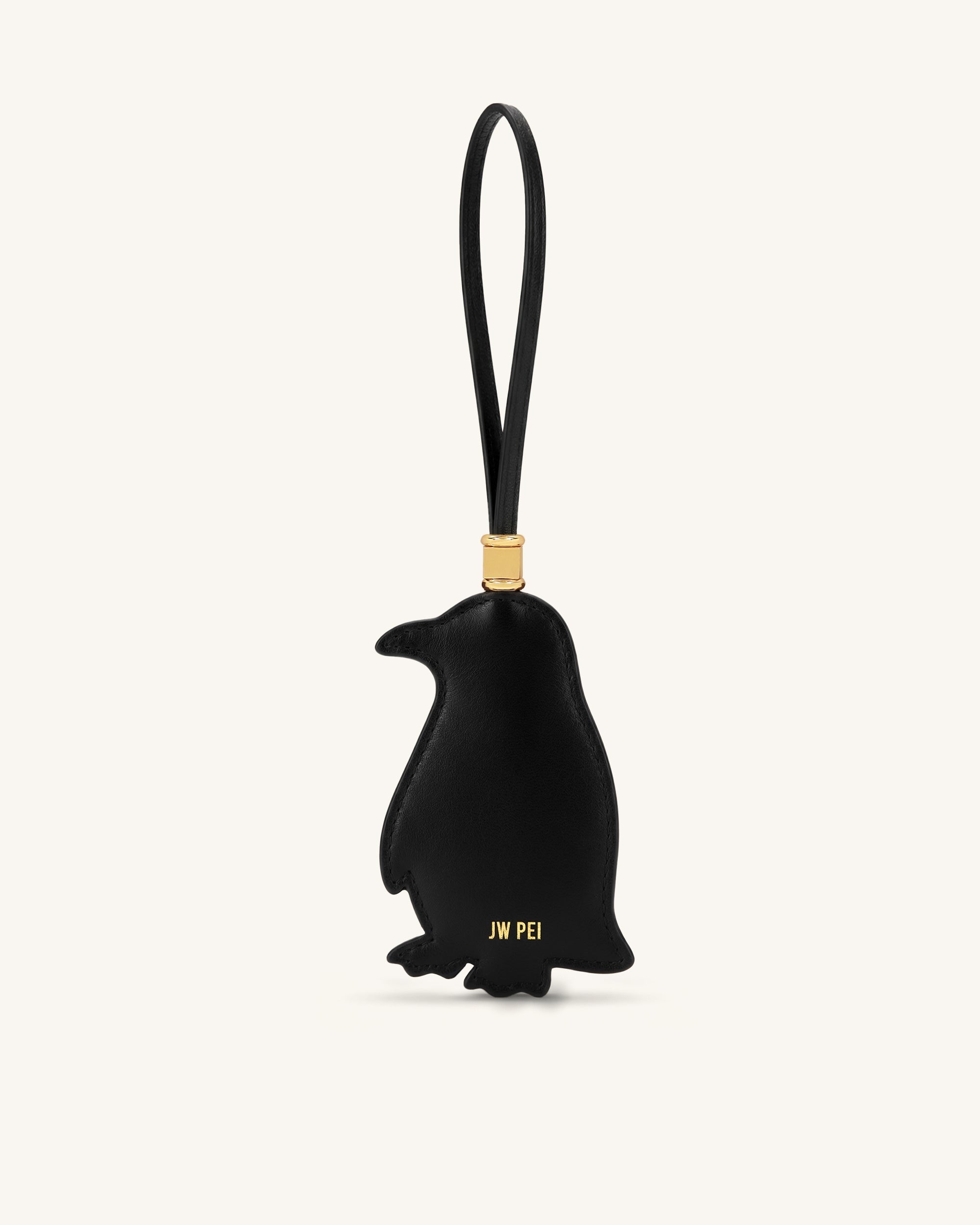 Breloque sac pingouin - Noir multicolore