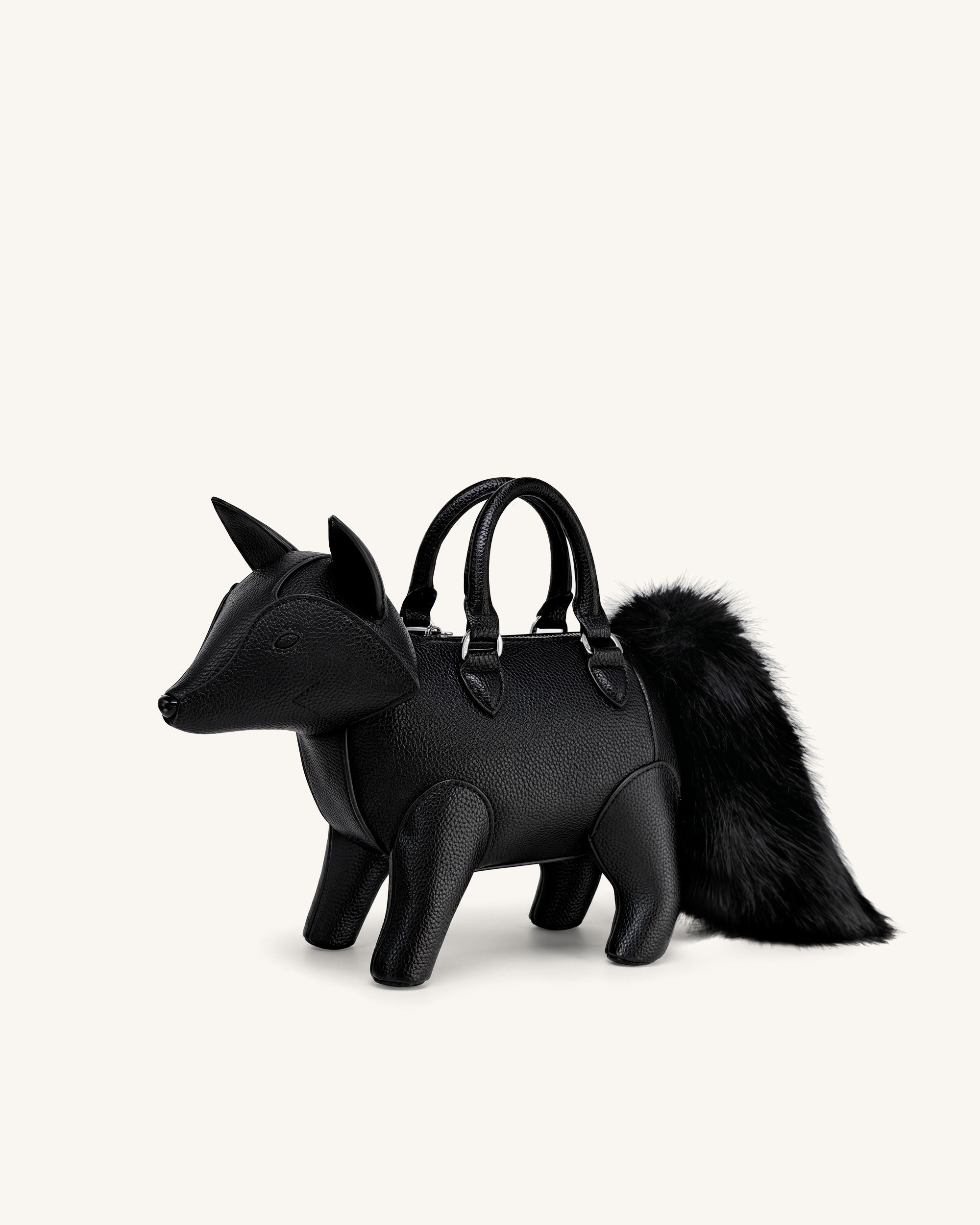 Kai Sac à poignée supérieure en forme de renard - Noir