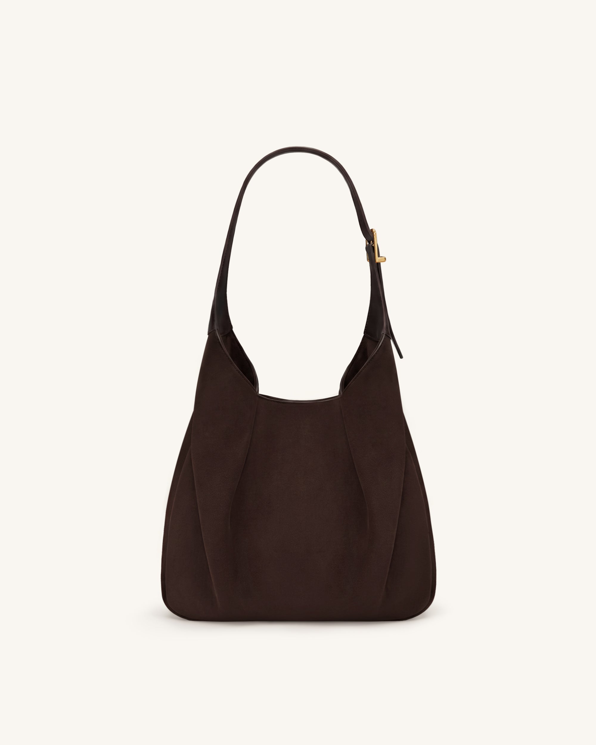 Alina Sac hobo en faux suède - Marron chocolat