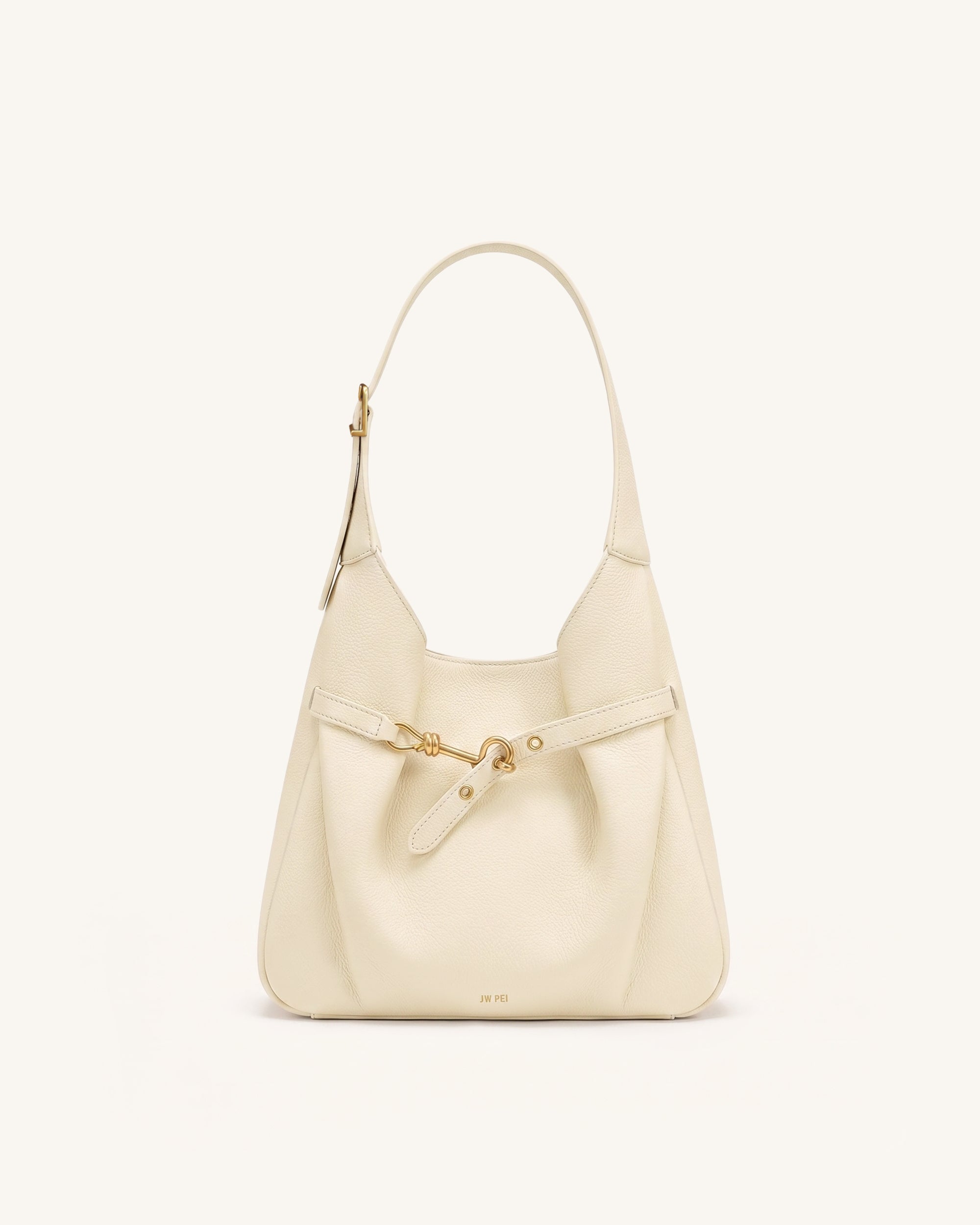 Alina Sac hobo grainé - Blanc