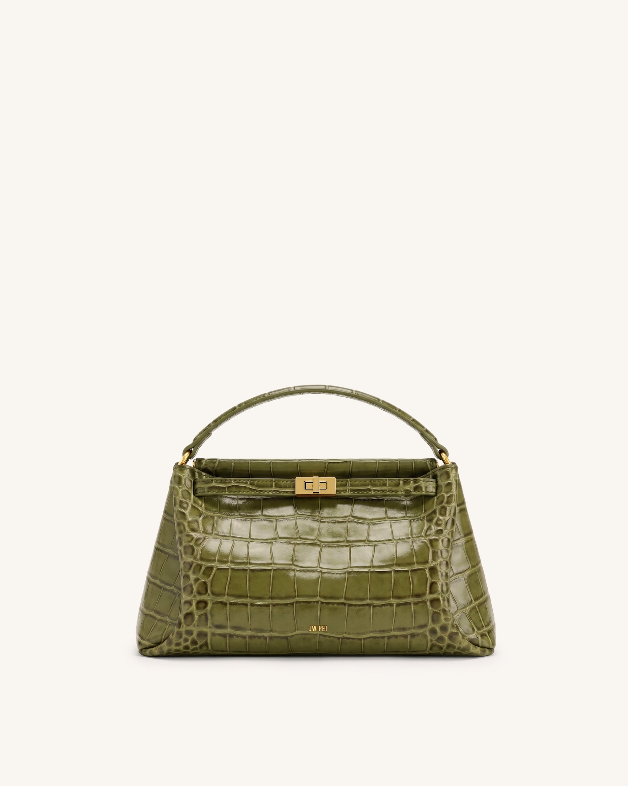 Carmen Sac à main aspect crocodile - Vert