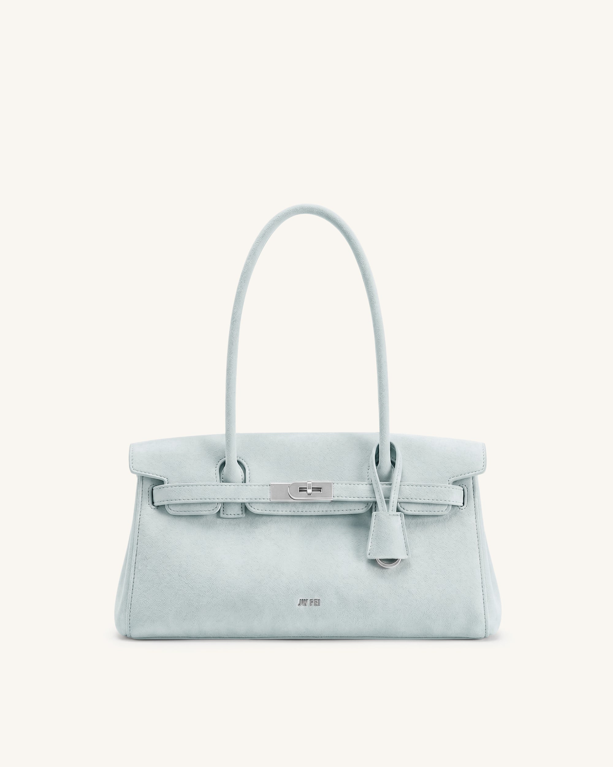 Yara Sac à bandoulière en suédine - Bleu clair