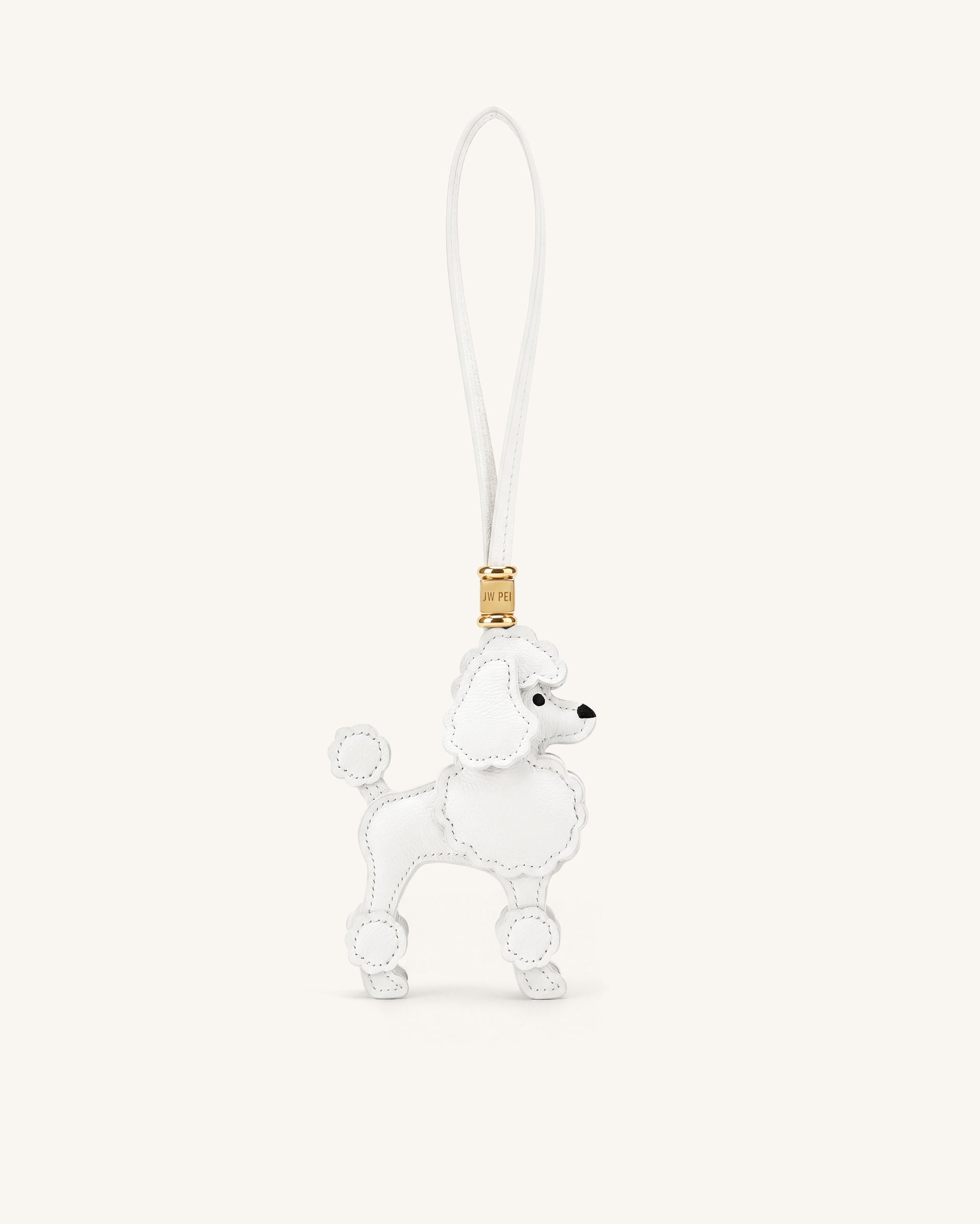 Bijou de sac Caniche - Blanc