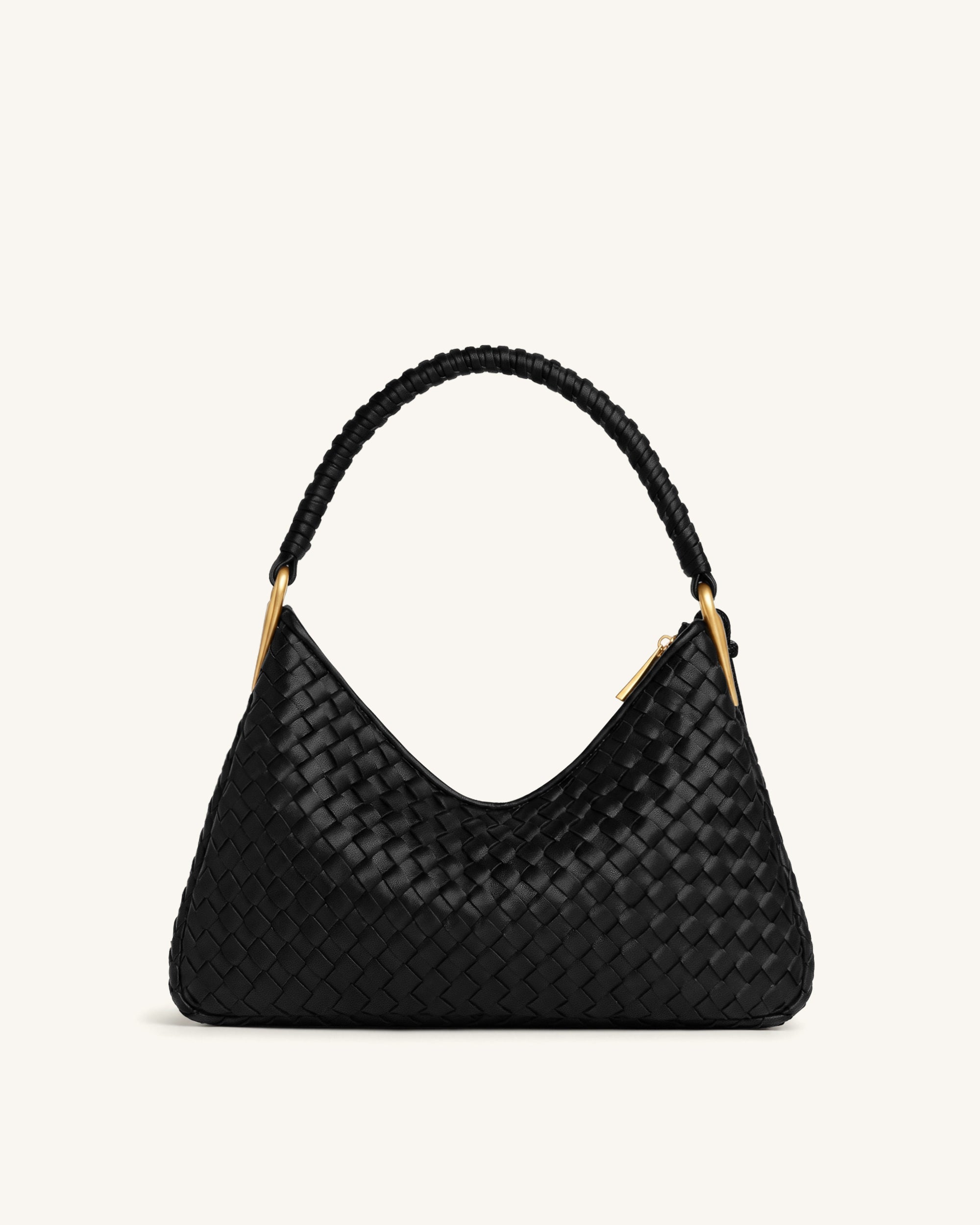 Lorena Sac bandoulière tressé - Noir