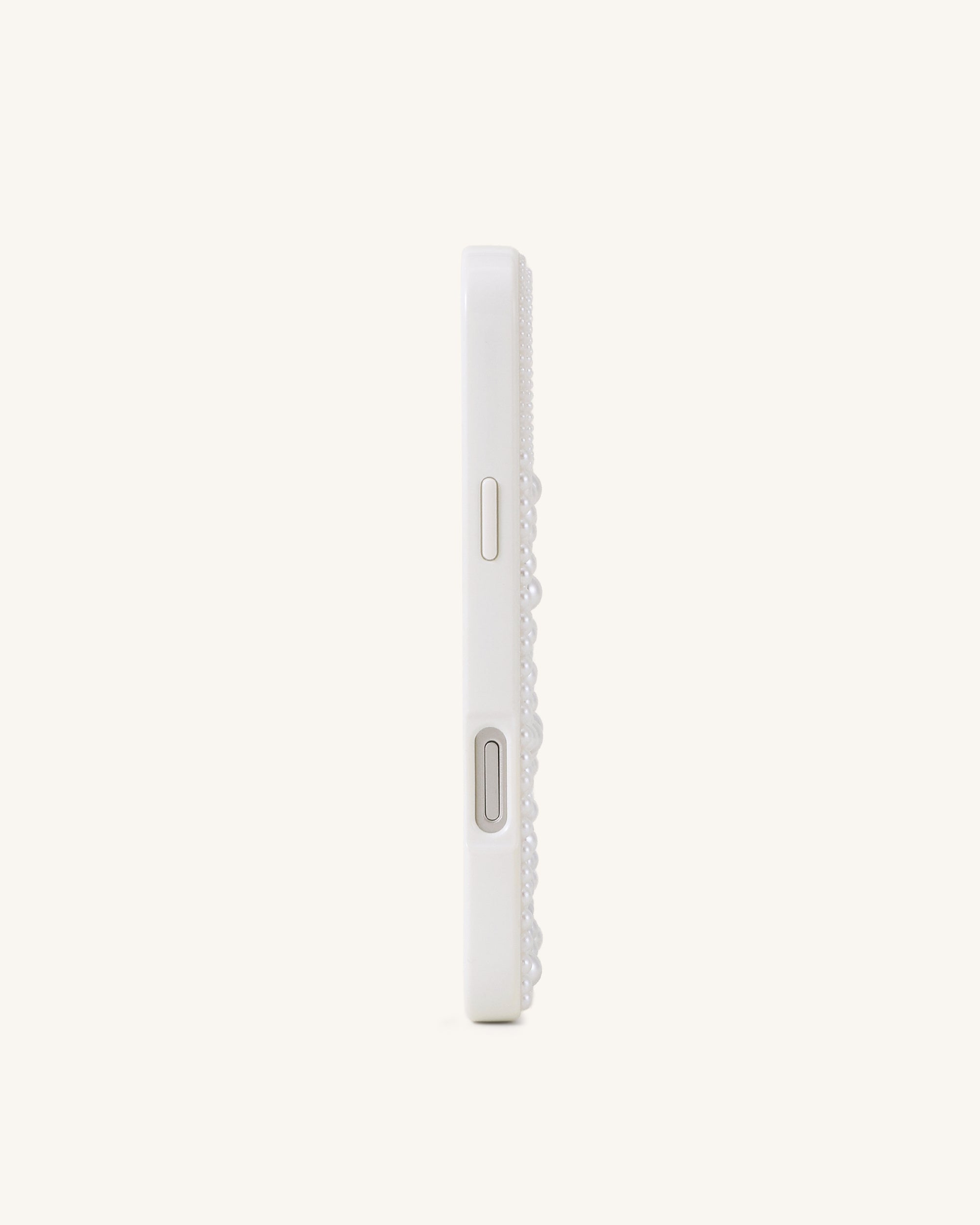 Coque de téléphone ornée de perles Butterfly - Blanc