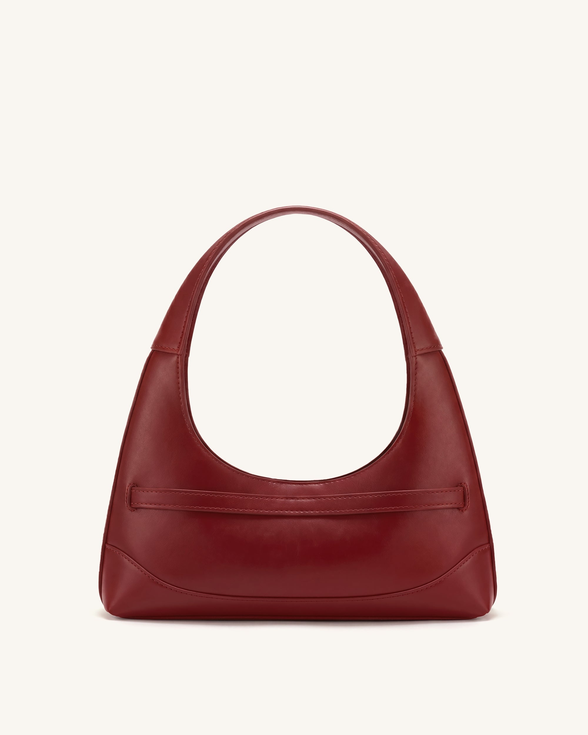 Noelle Sac porté épaule ceinturé - Bordeaux foncé