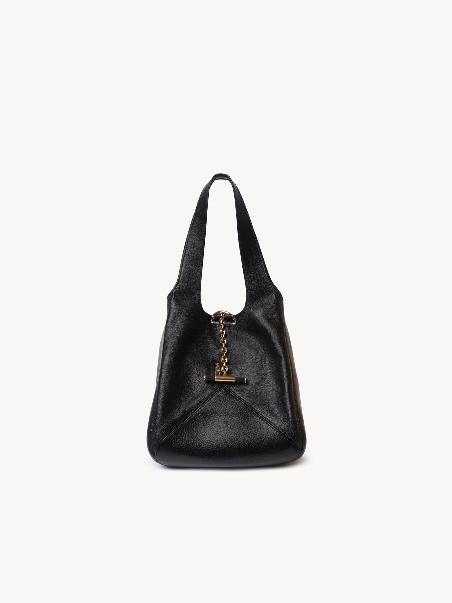 SAC CHLOÉ BALLOON EN CUIR GRAINÉ ET CUIR VELOURS