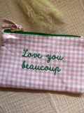 Pochette « love you beaucoup »