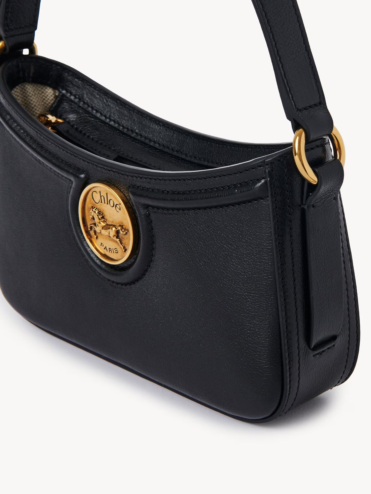 SAC PORTÉ ÉPAULE HORSE MEDAL EN CUIR GRAINÉ