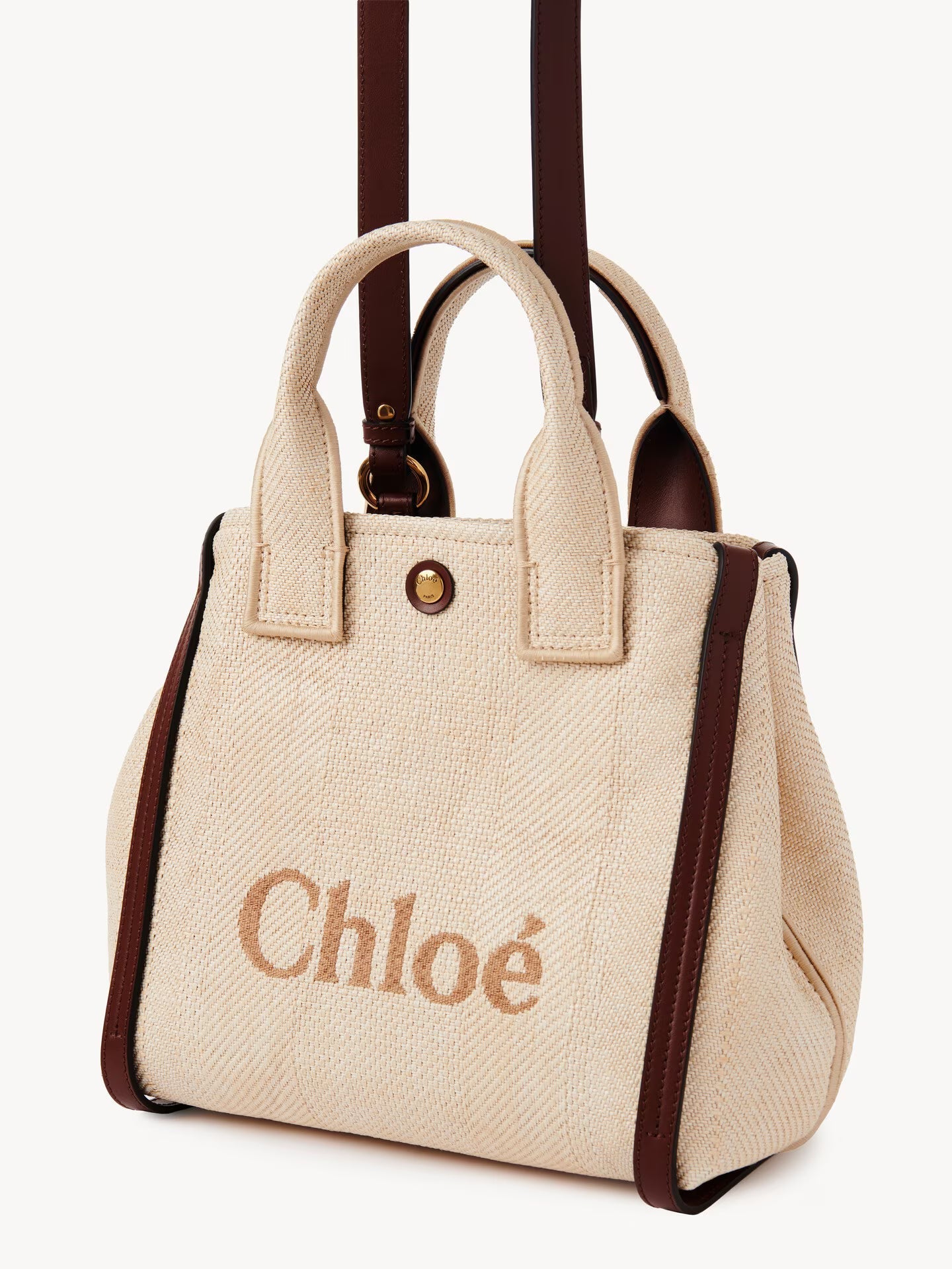 SAC CABAS CHLOÉ CARRY EN TOILE