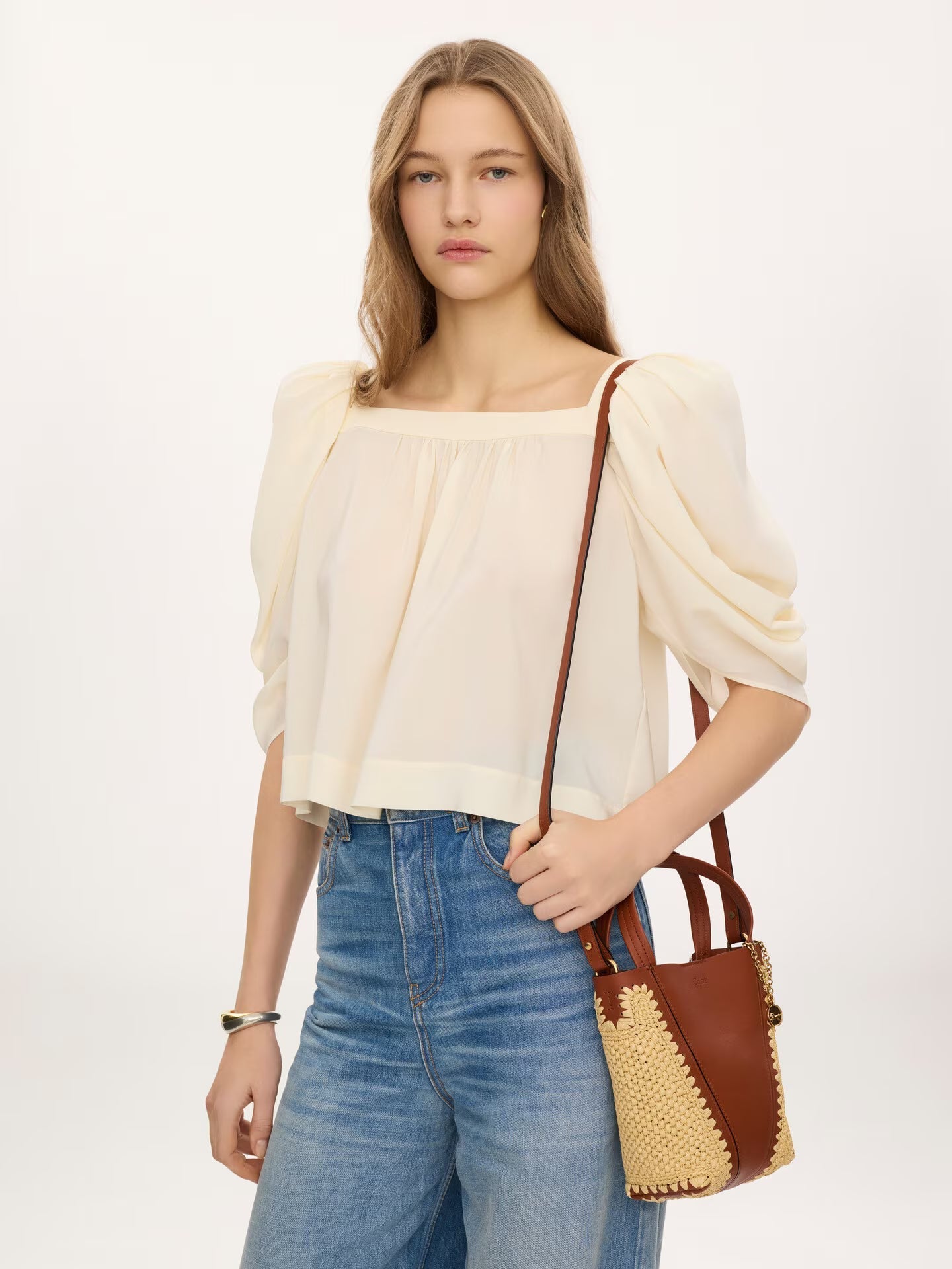 PETIT SAC CABAS CHLOÉ SPIN EN SHEARLING