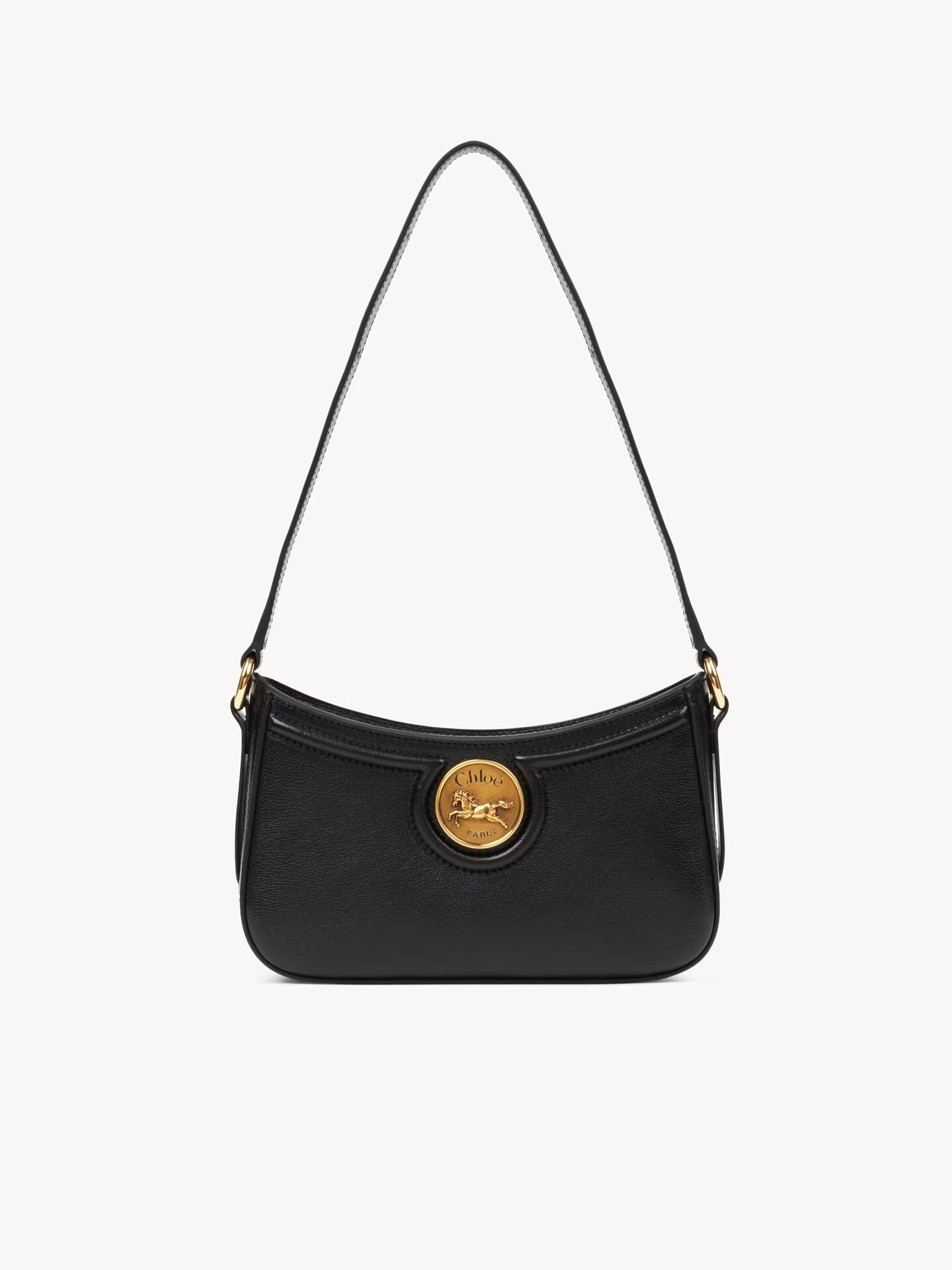 SAC À BANDOULIÈRE HORSE MEDAL EN CUIR GRAINÉ